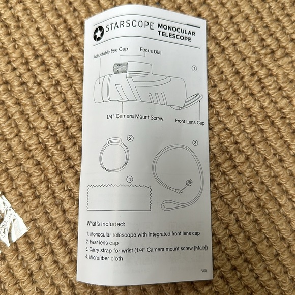 NEW STARSCOPE Monocular Telescope G2-10x42 Long Range Monoculars for Adults - Picture 9 of 10